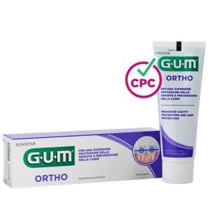 GUM Ortho zubní gelová pasta pro čištění s rovnátky, 75ml