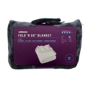 Cabeau Fold'n Go™ 4v1 Cestovní deka z mikrovlákna Barva: Šedá