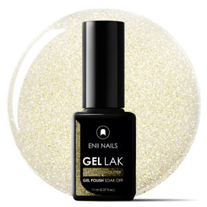 ENII-NAILS Gel lak 60. golden glitter 11 ml