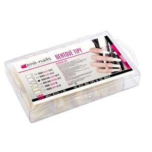 ENII-NAILS French oval clear box 100 ks
