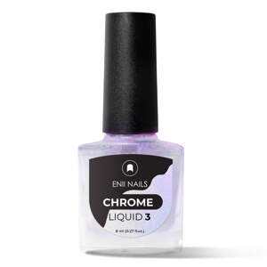 Chrome Liquid 3 - Tekutý chromový prášek, světlý fialový aurora lesk 8 ml