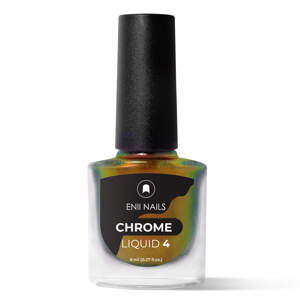 Chrome Liquid 4 - Tekutý chromový prášek, zlato zelená aurora 8 ml