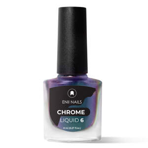 Chrome Liquid 6 - Tekutý chromový prášek, modro fialová aurora 8 ml