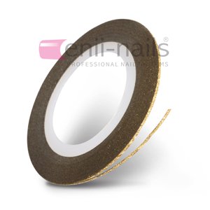 ENII-NAILS Nail art glitrová páska - zlatá, 1 mm