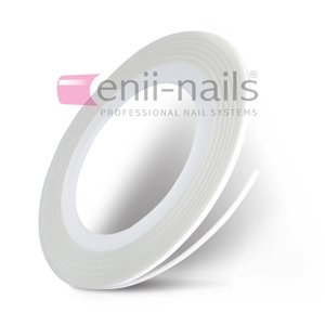 ENII-NAILS Nail art páska - bílá, 1 mm